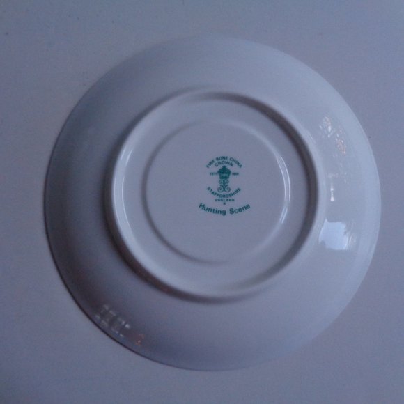 Vintage Staffordshire China Jumbo Mug and Saucer Set Hunting Scene - Picture 4 of 5